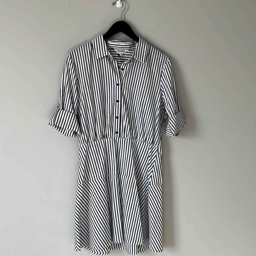 NWT BB Dakota shirt Dress Black and White
